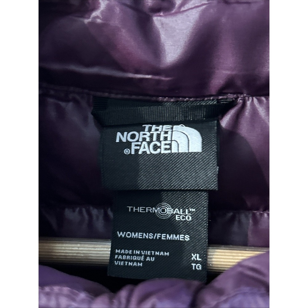 THE NORTH FACE ThermoBall Eco Vest Women's Blackberry Wine Sz XXL 2XL Packable - Picture 4 of 11